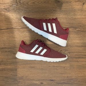 Burgundy Adidas Neo Running Shoes